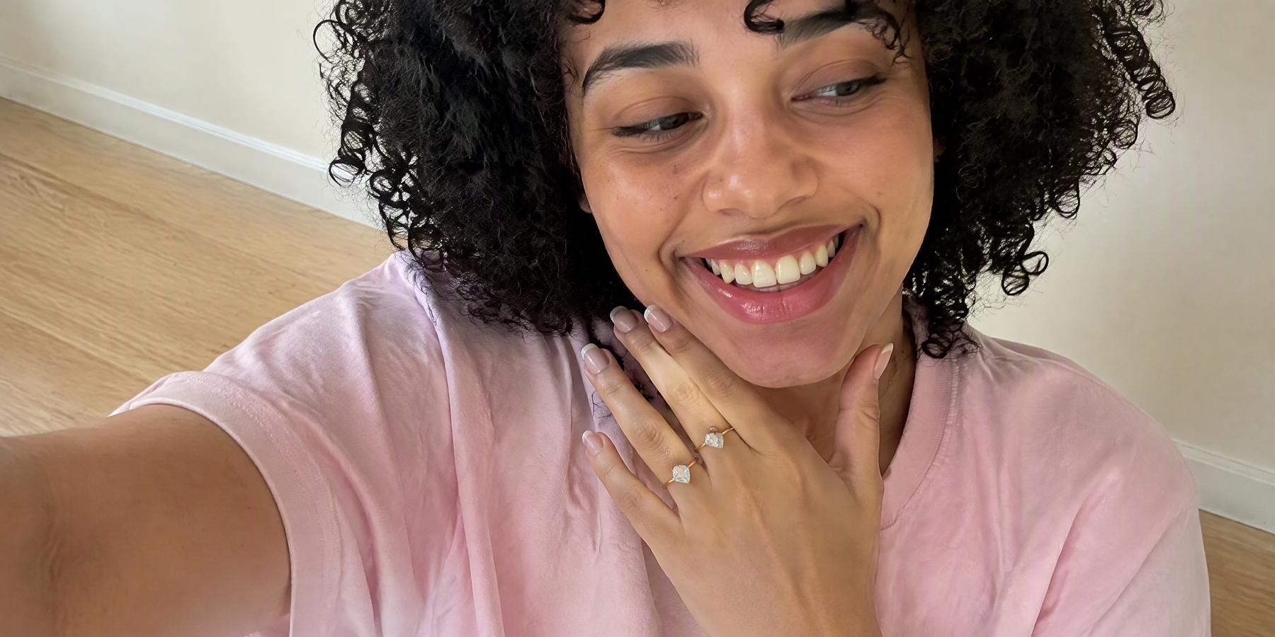 Double Marquise Stone Open Ring