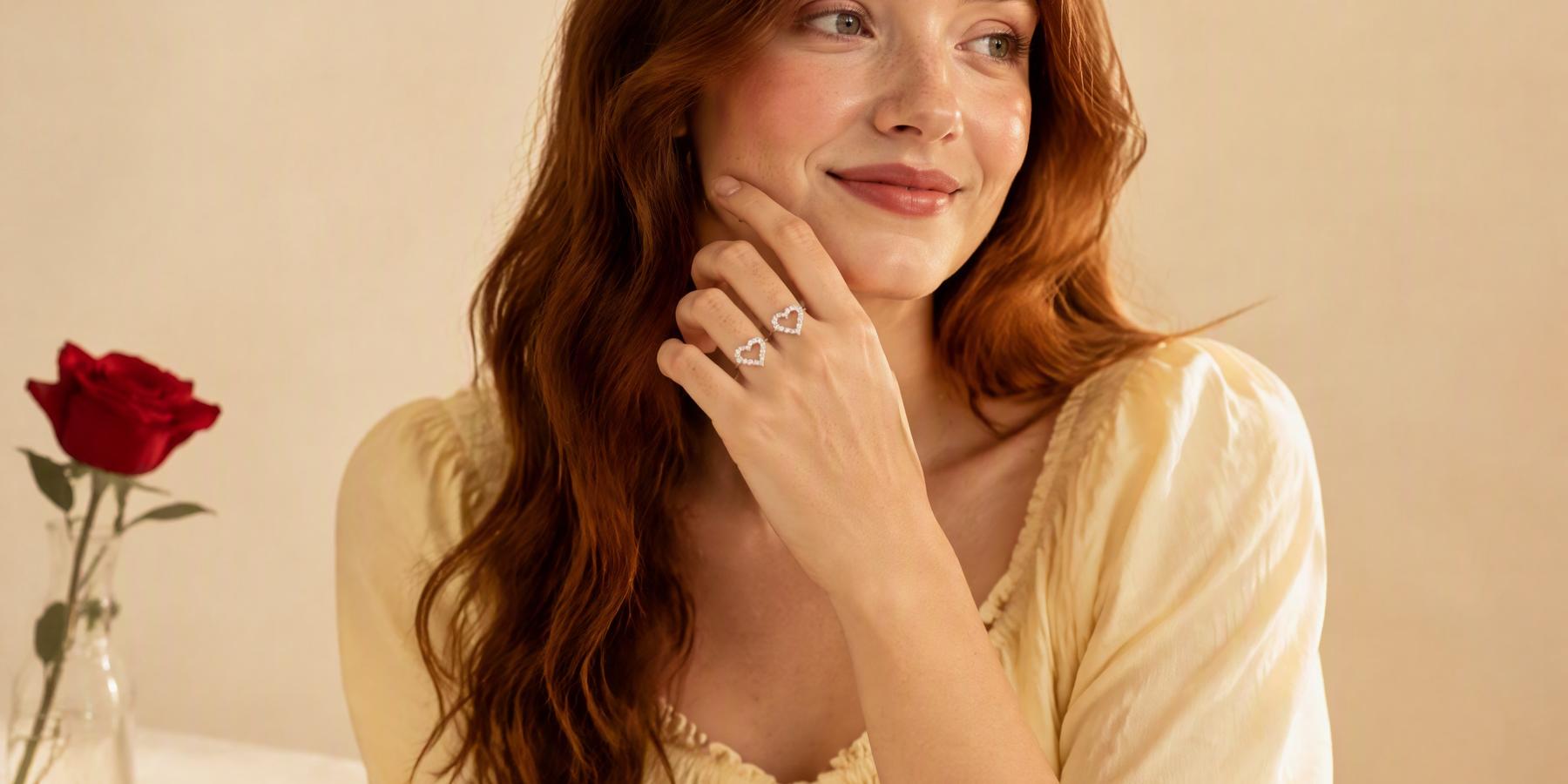 Dainty Open Heart Ring