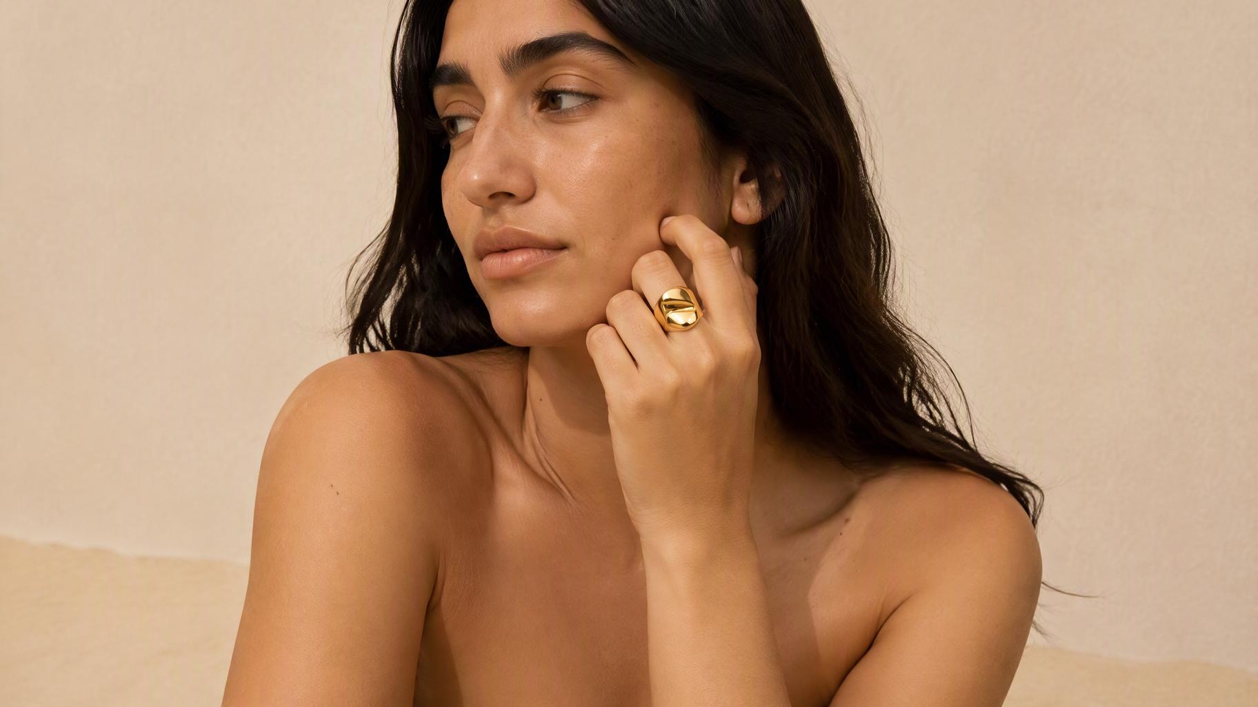 Gold Minimalist Jewelry Layered Set