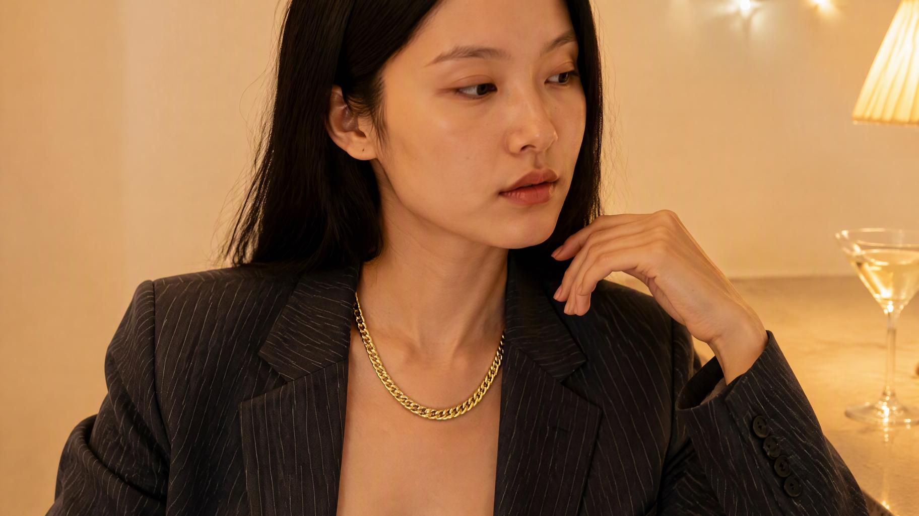 Silver Edgy Jewelry Set