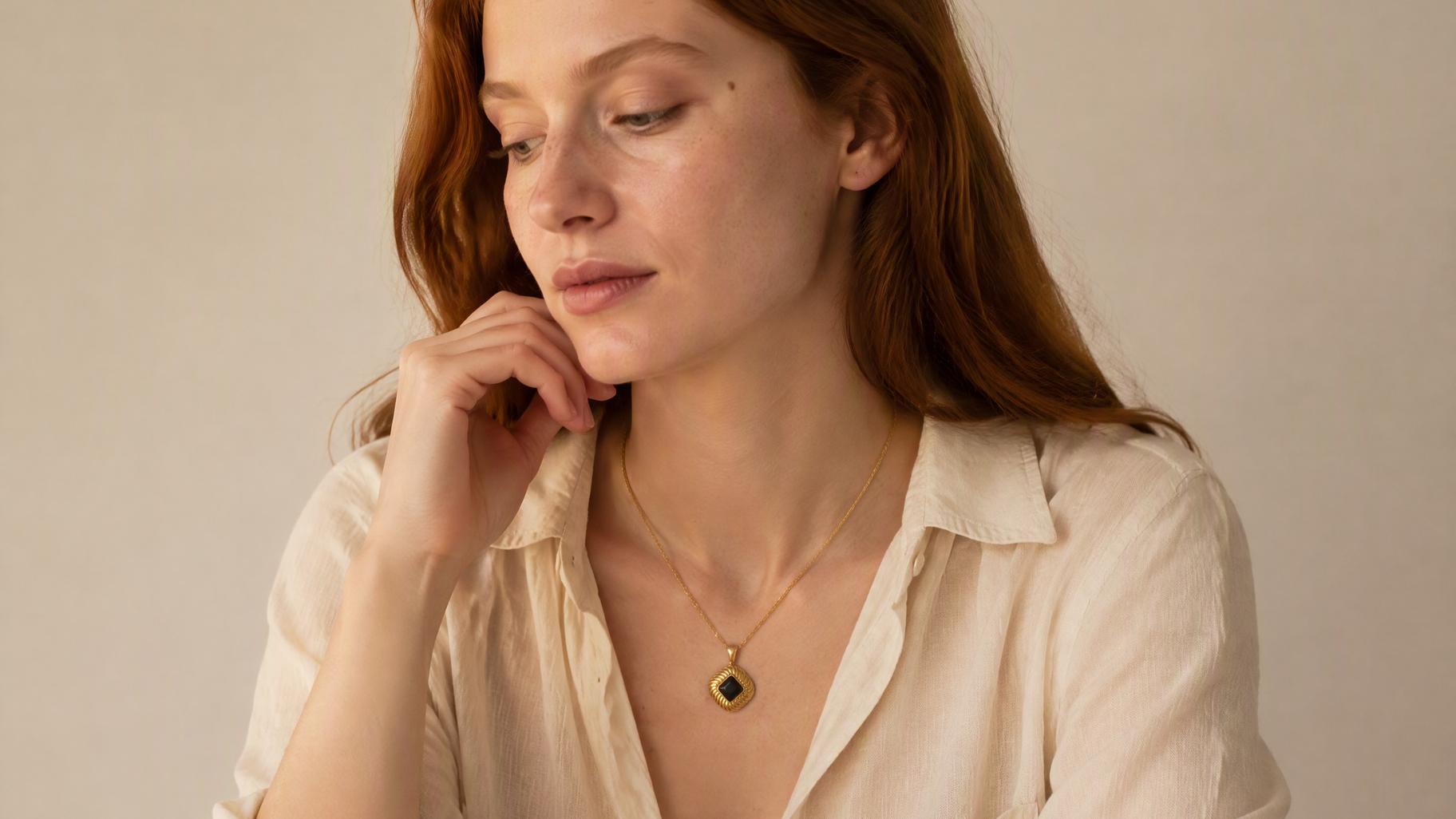 Gold Classic Bar Jewelry Set