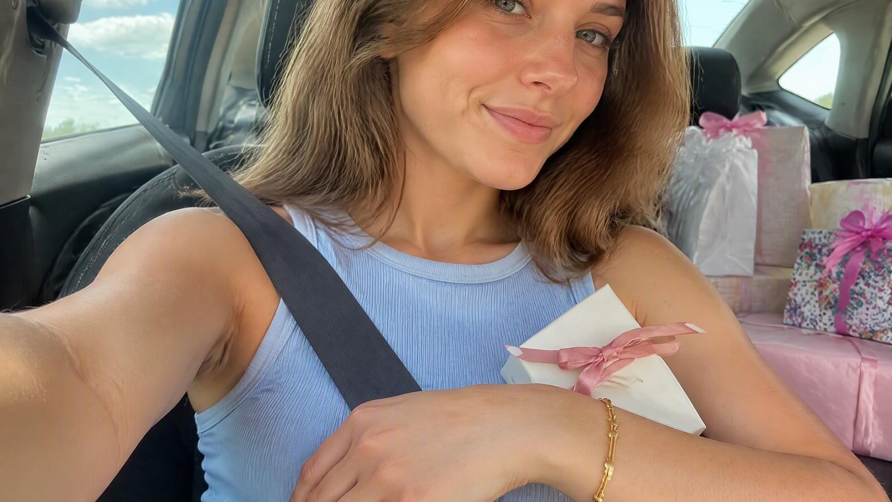 Gold Butterfly Jewelry Layered Set
