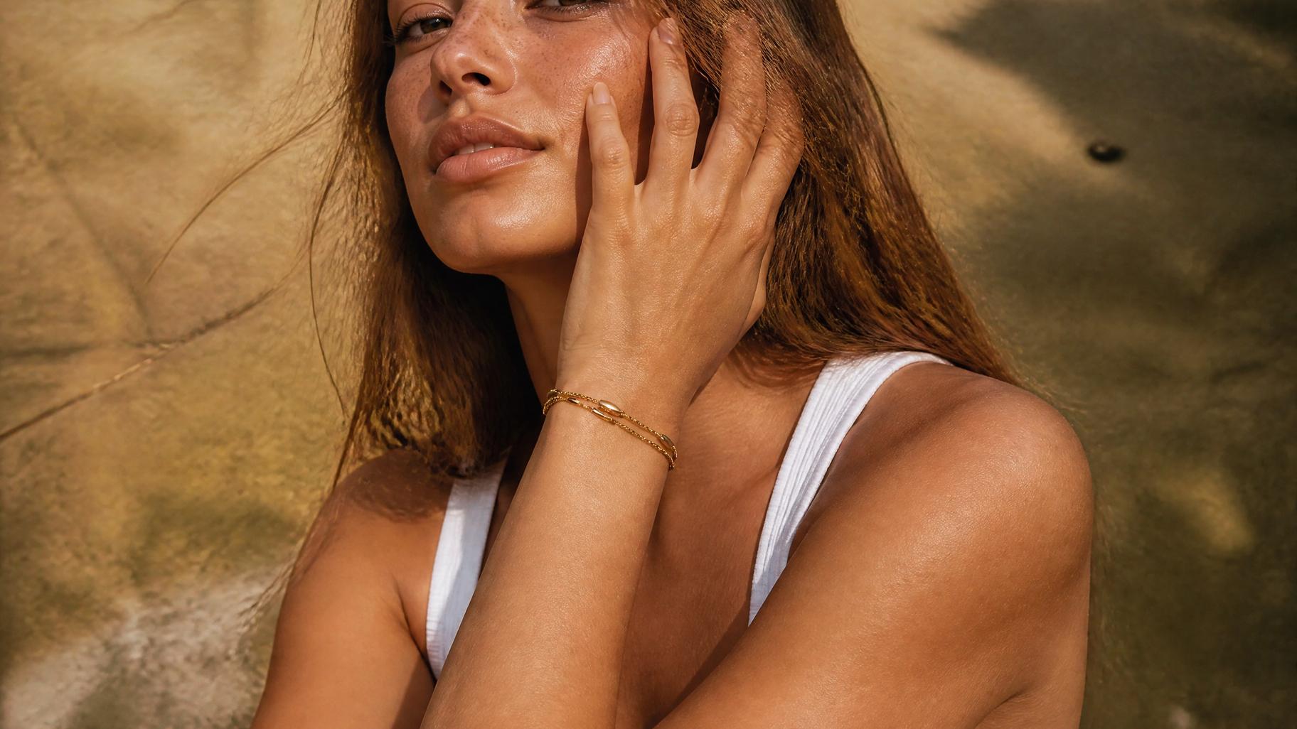 Gold Minimalist Jewelry Layering Set