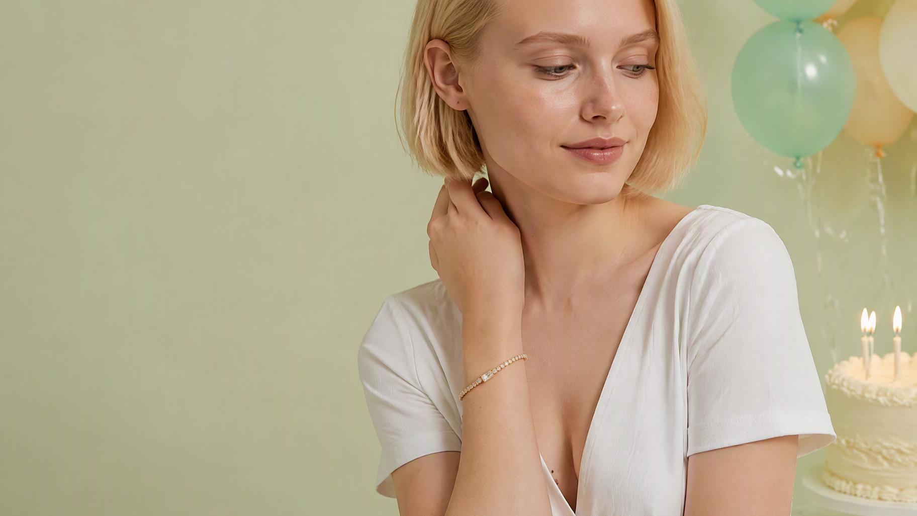 Gold Sparkling Jewelry Set