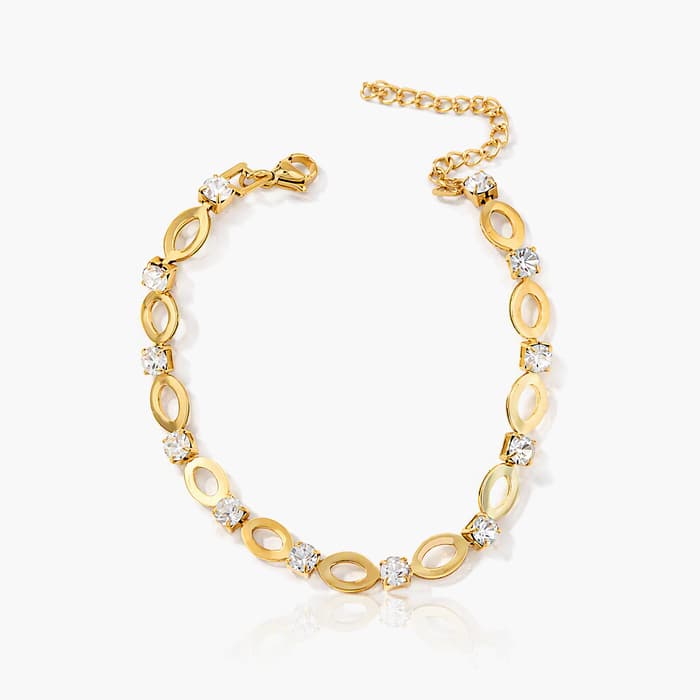 Elegant Oval Link Bracelet