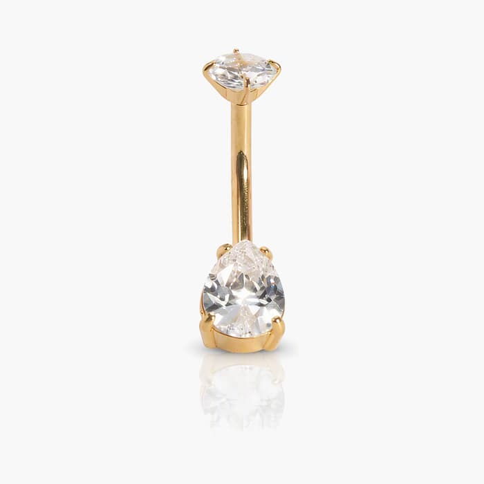 Moon Charm Belly Ring