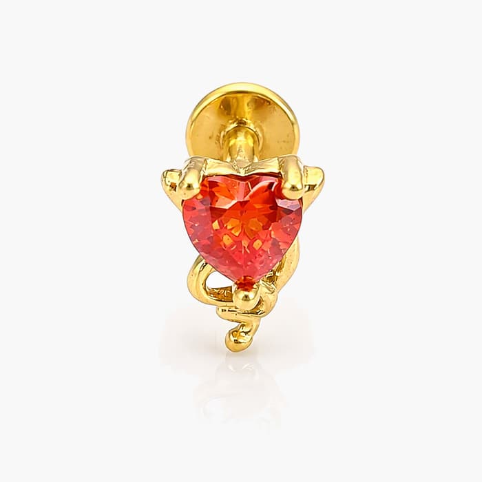 Cute Heart Charm Labret