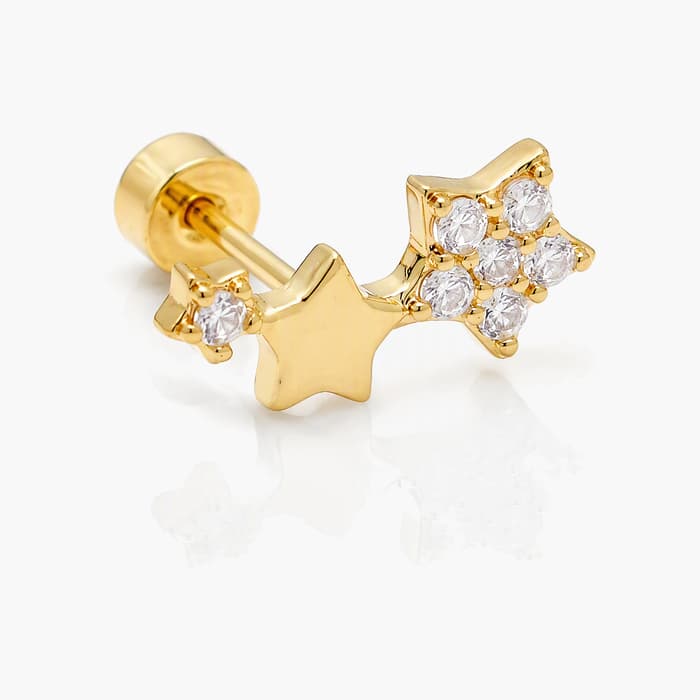Cute Star Cluster Stud Earrings