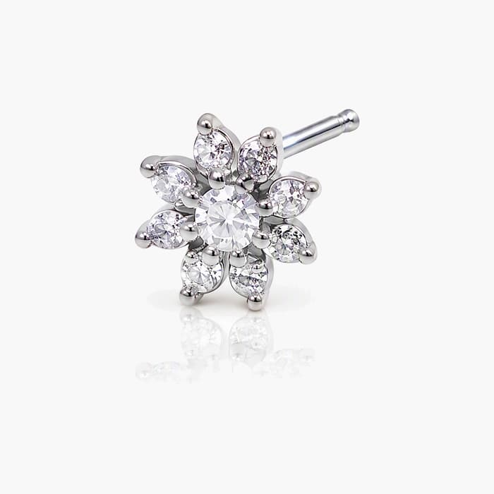 Dainty Flower Cluster Stud Earrings