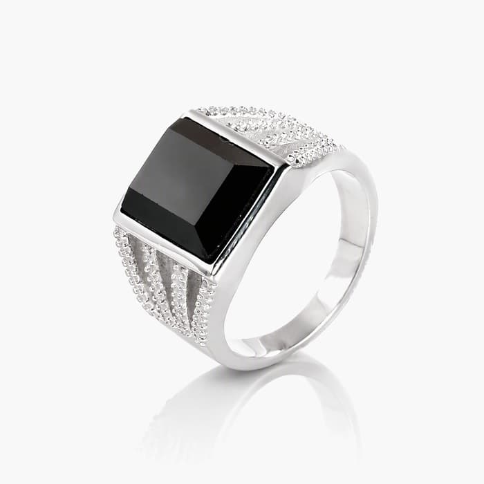 Chunky Square Stone Ring