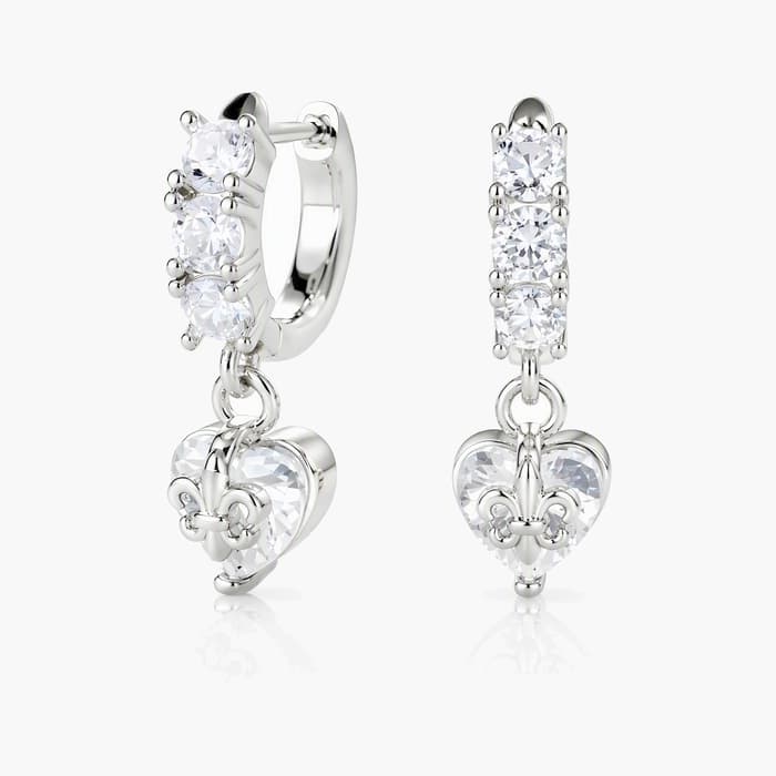 Cute Heart Charm Earrings