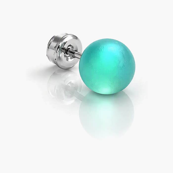 Trendy Round Resin Stud Earrings