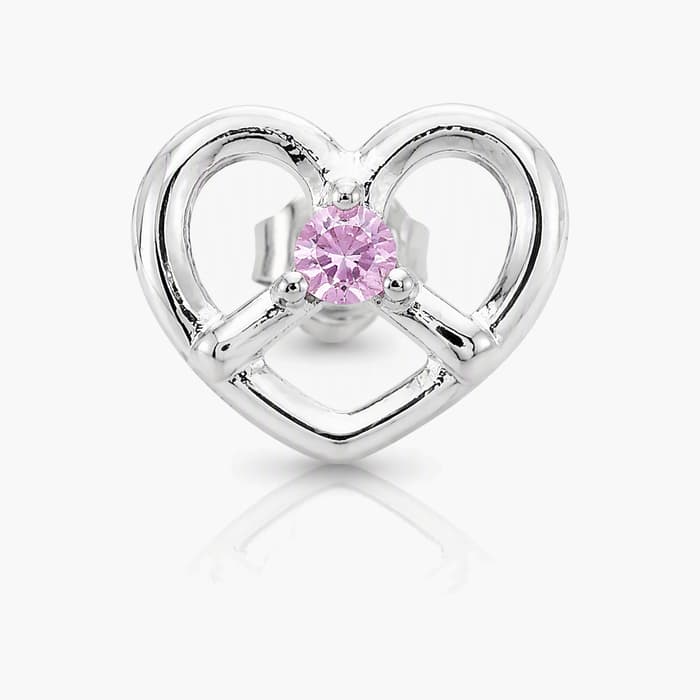 Dainty Open Heart Stud Earrings