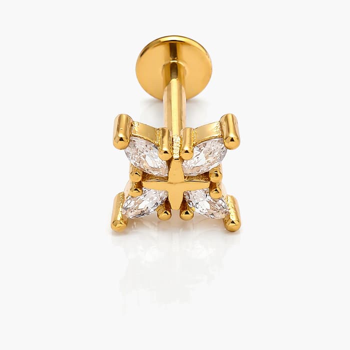 Dainty Butterfly Cluster Stud Earrings
