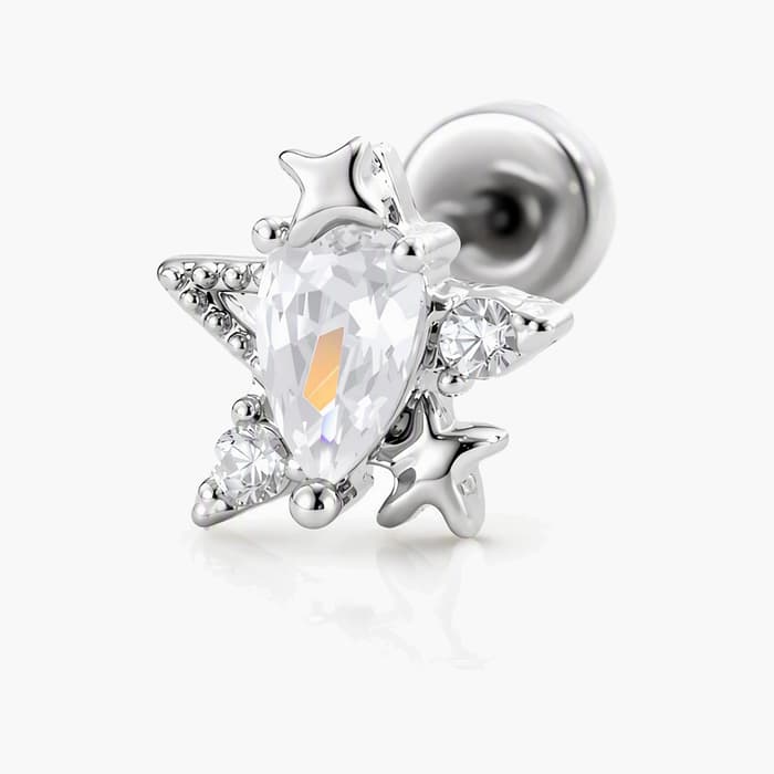 Cute Star Cluster Stud Earrings