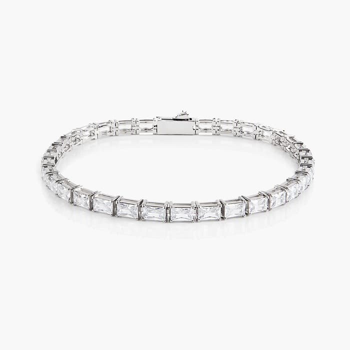 Elegant Square Stone Tennis Bracelet