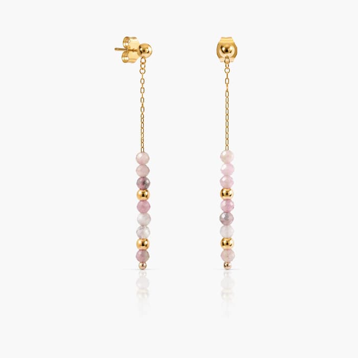 Dainty Beaded Tassel Earrings