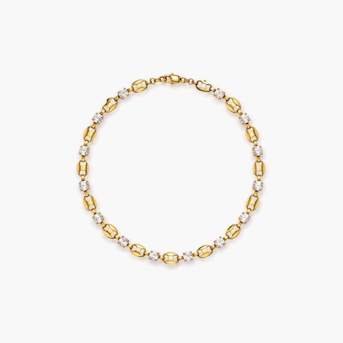 Elegant Oval Link Necklace