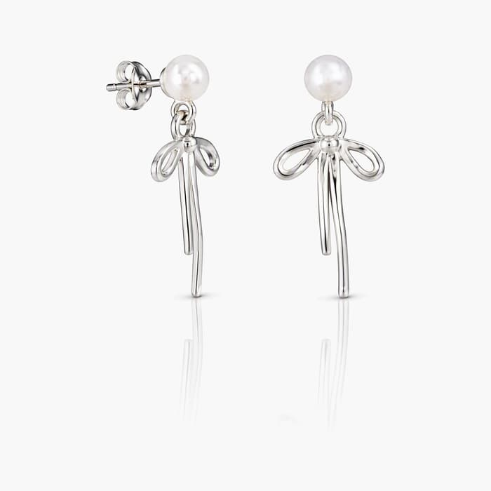 Dainty Bow Knot Drop Earrings