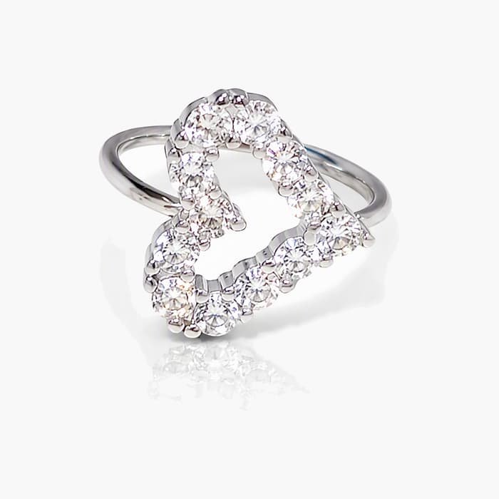 Dainty Open Heart Ring
