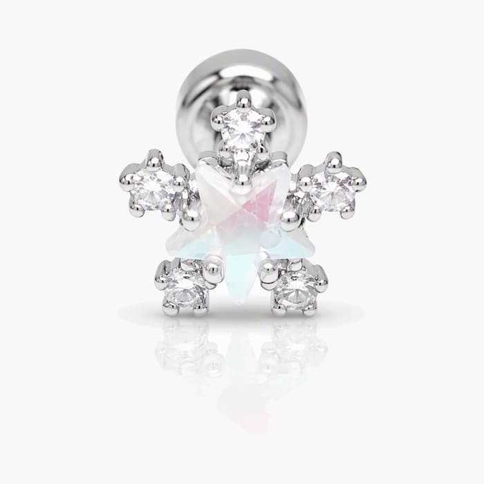 Dainty Snowflake Stud Earrings