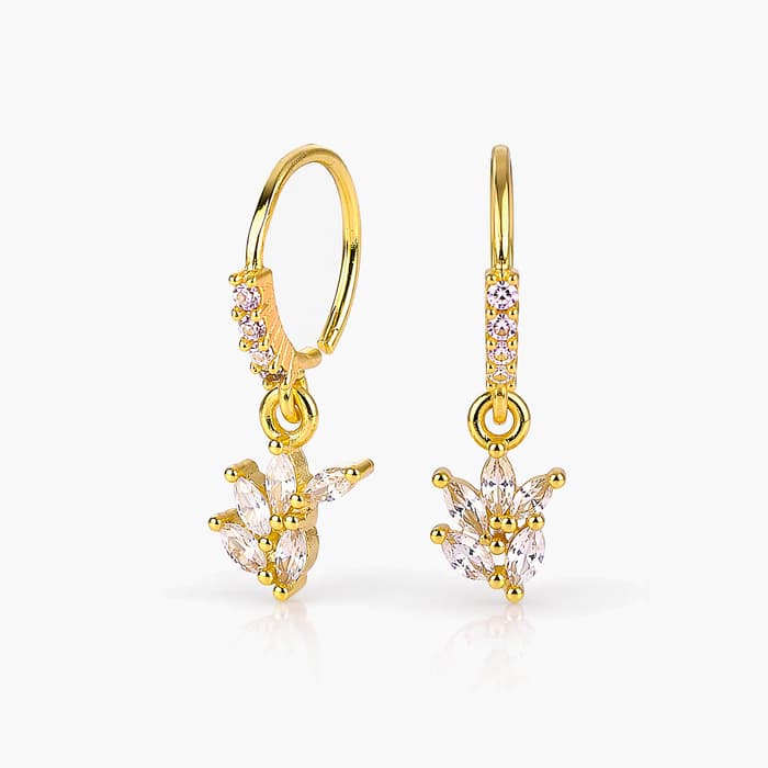 Dainty Charm Huggie Earrings