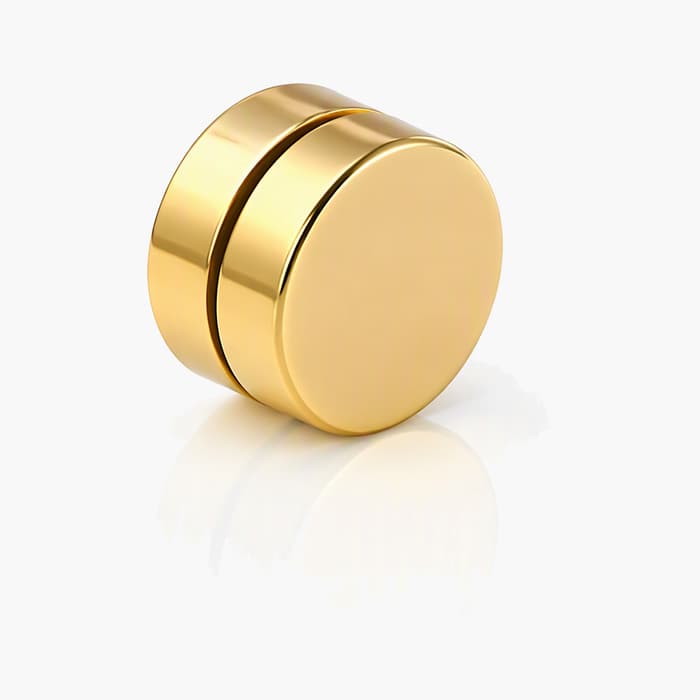 Minimalist Disc Magnetic Stud Earrings