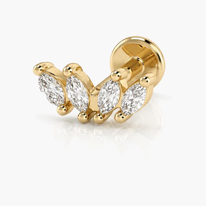 Dainty Leaf Branch Stud Earrings