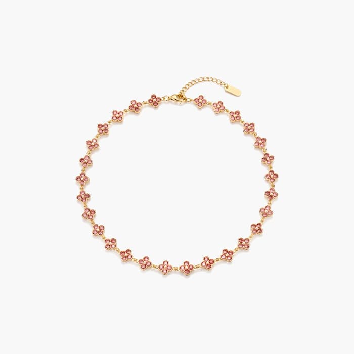 Dainty Flower Chain Necklace