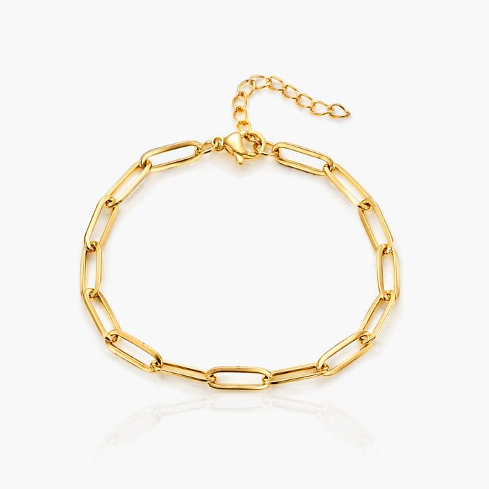 Trendy Paperclip Chain Bracelet