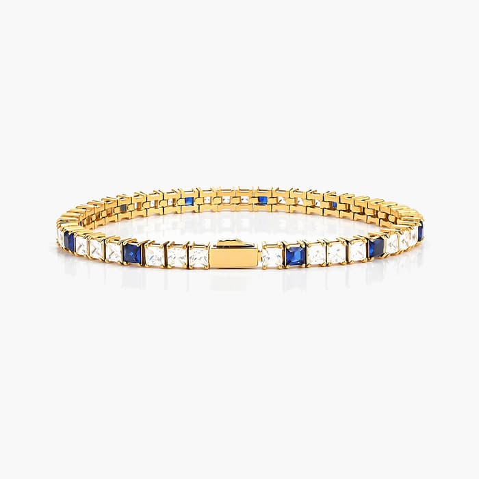 Square Stone Tennis Bracelet