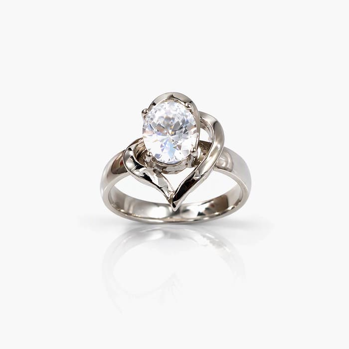 Elegant Swirl Setting Ring