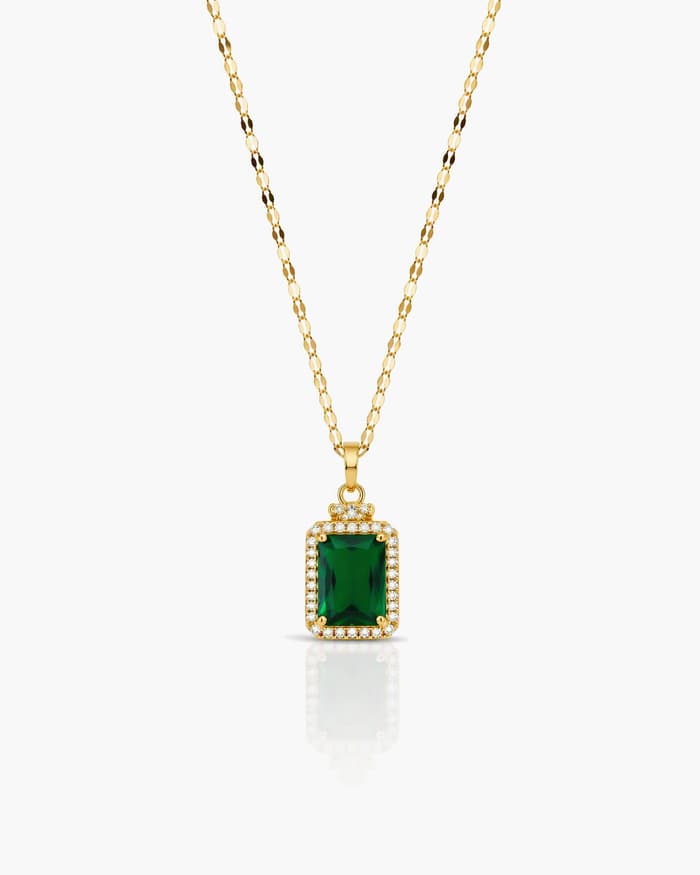 Elegant Rectangular Pendant Necklace