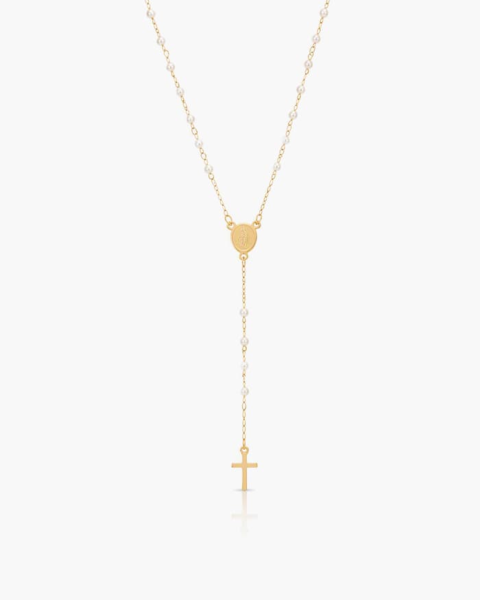 Dainty Cross Coin Charm Necklace