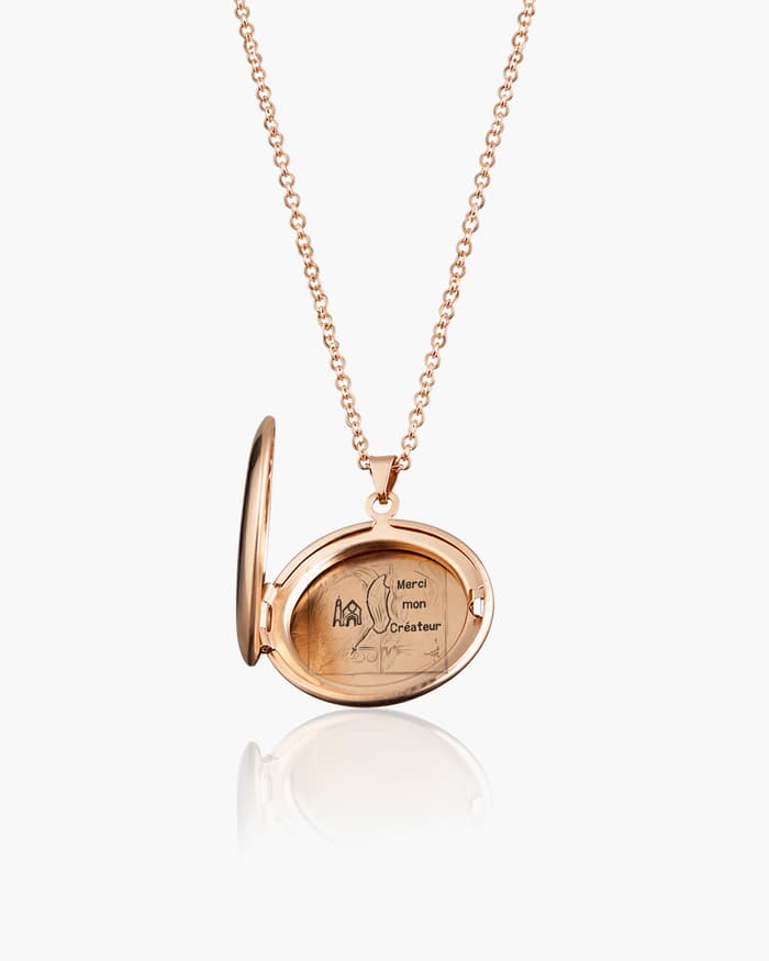 Oval Locket Necklace