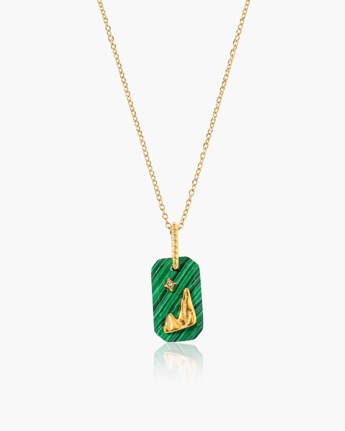 Trendy Figa Hand Tag Pendant Necklace