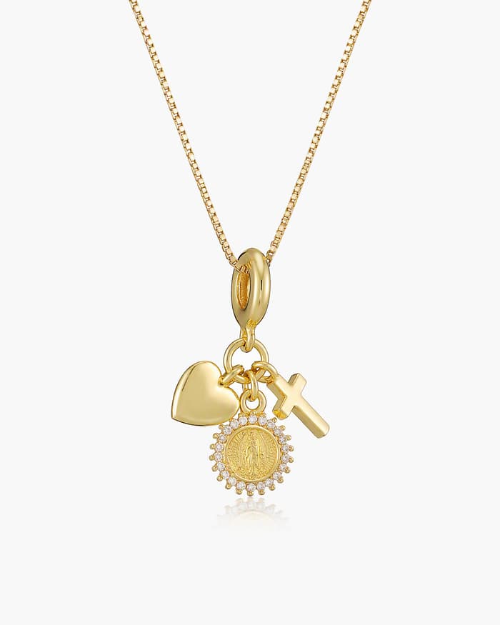 Dainty Virgin Mary Charm Necklace