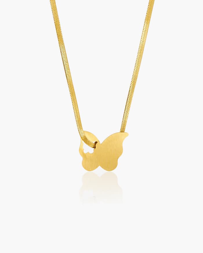 Butterfly Snake Chain Necklace