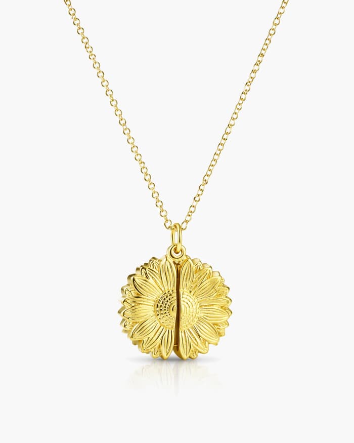 Sunflower Pendant Necklace