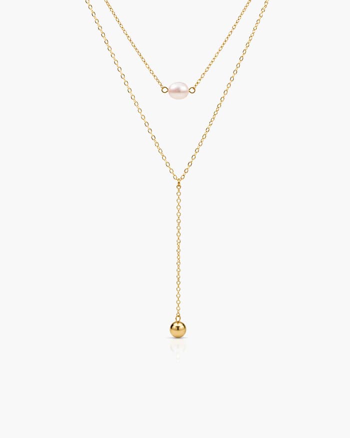 Dainty Single Stone Y-Necklace