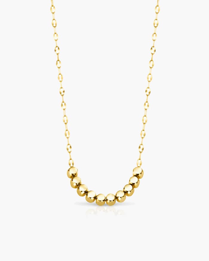 Minimalist Disc Bead Necklace