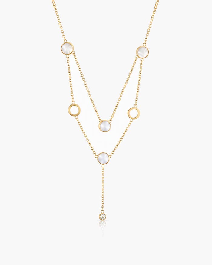 Dainty Circle Disc Necklace