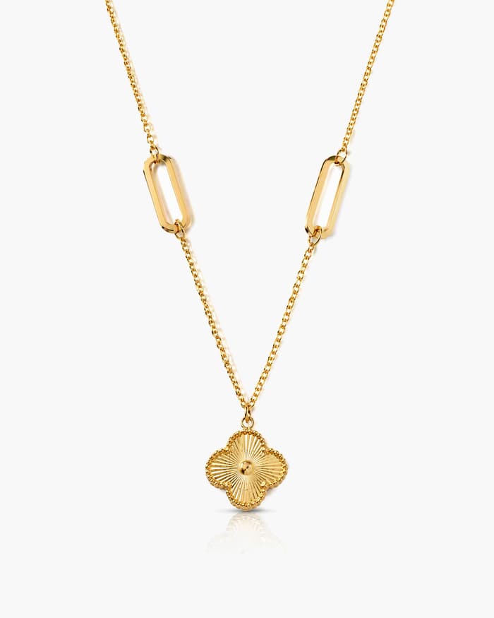 Dainty Flower Charm Necklace