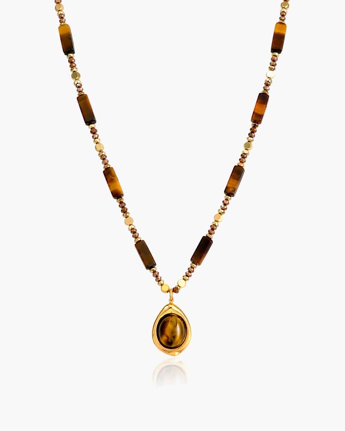 Boho Teardrop Pendant Necklace