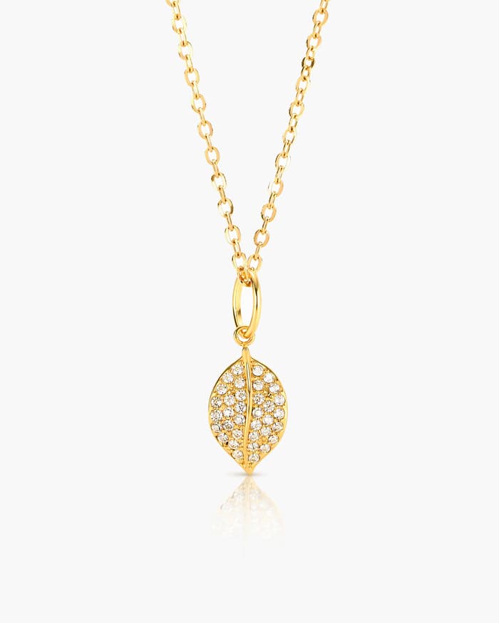 Dainty Leaf Pendant Necklace