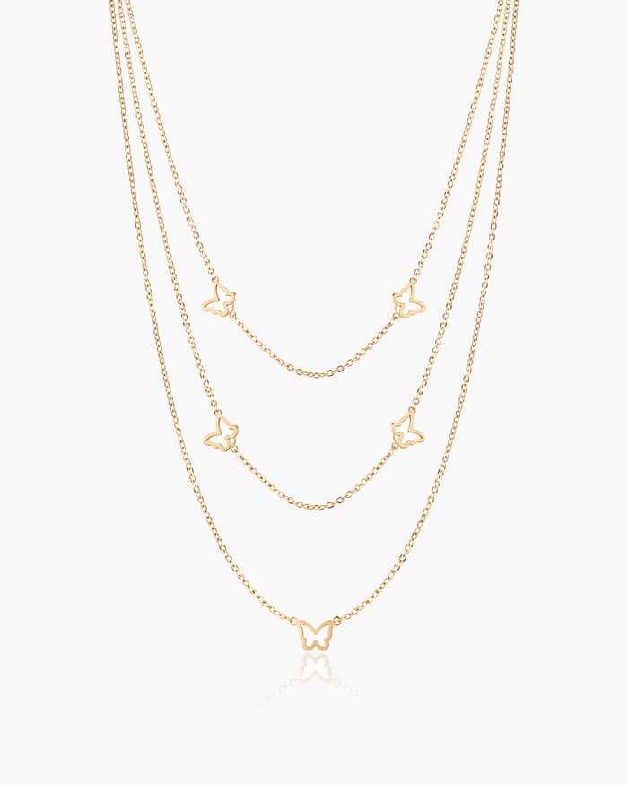 Dainty Butterfly Charm Necklace