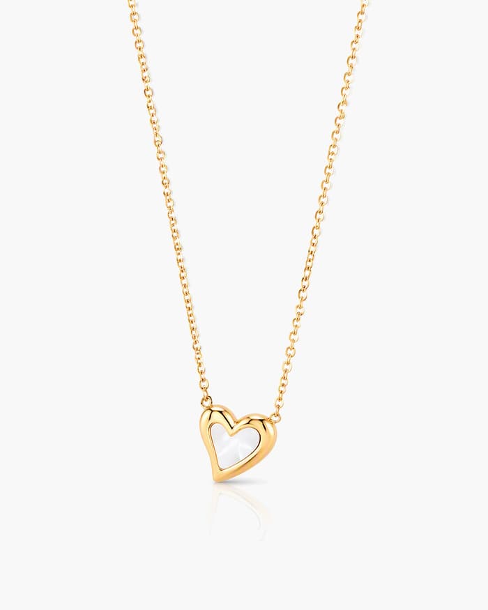 Dainty Open Heart Pendant Necklace