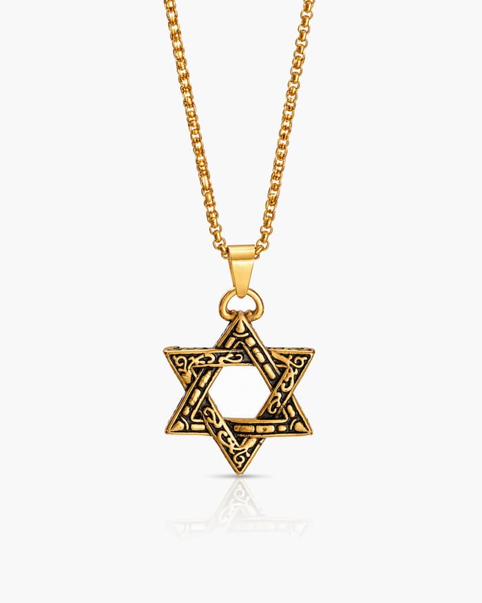 Vintage Star of David Pendant Necklace