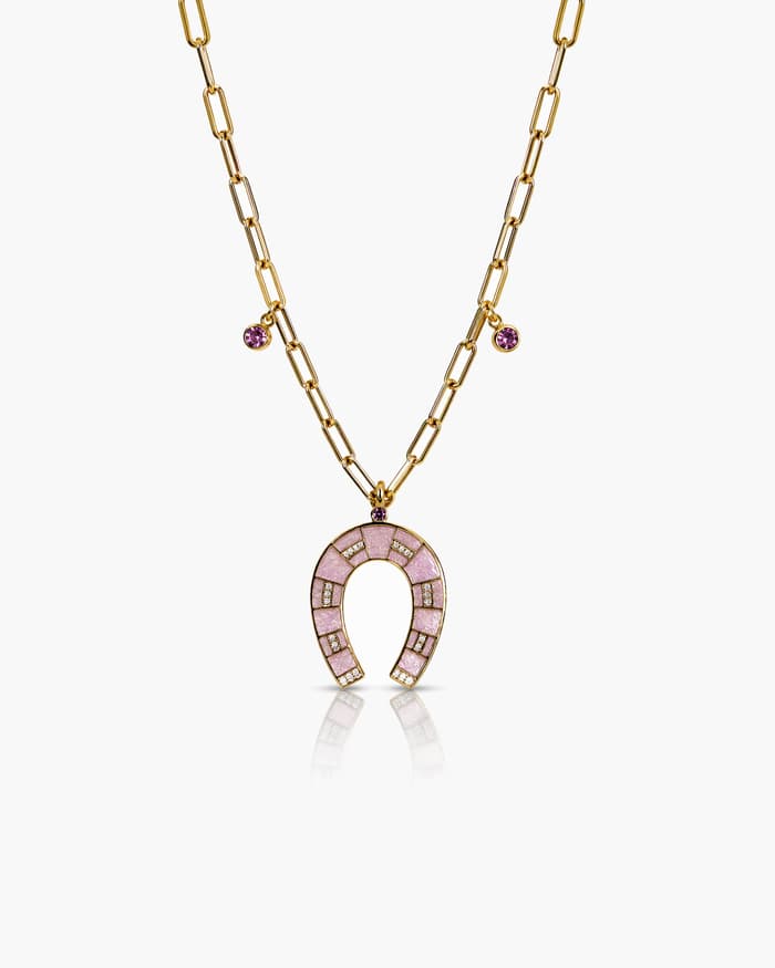 Trendy Horseshoe Pendant Necklace