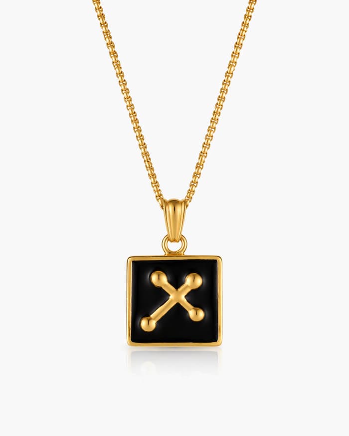 Square Cross Pendant Necklace